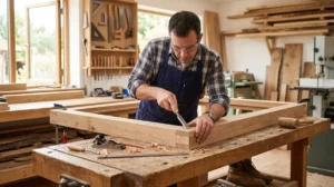 Fabrication de portes et fenêtres pour une ossature bois