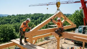 comment faire une charpente en bois 2 pentes