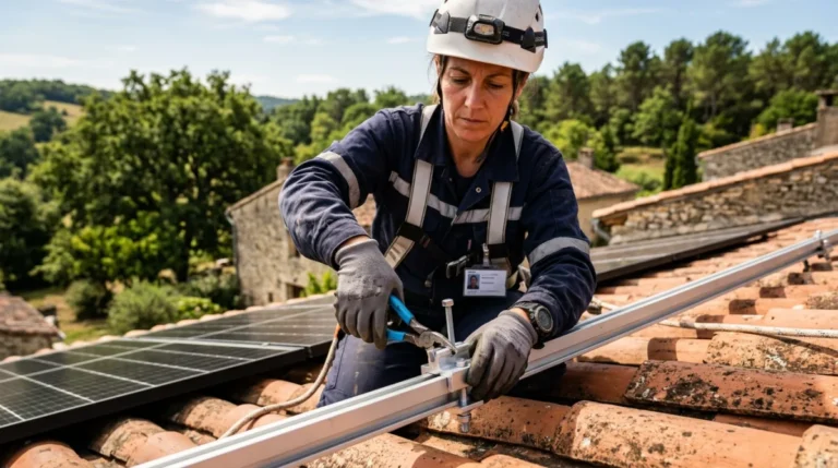 comment fixer panneau solaire sur toit tuile